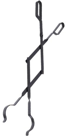 PRETYZOOM Protokollzange Protokollgreifer e Brennholzzange Holzzange Holzgreifer Eisen Außensammler Kaminzange Klappbare Brennholzzange