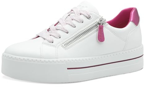 Jana Sneaker da Donna con Suola Platform con Cerniera Vegan