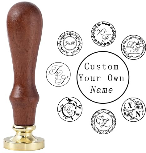 Personalisierter Wachssiegel – Personalisierter Messing-Wachsstempel für Hochzeitseinladungen, Geschenkverpackung