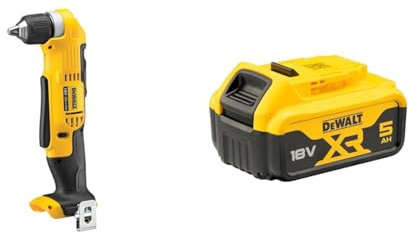 DEWALT DCD740N-XJ Cordless 2-Speed Angle Drill - 18V XR Lithium-Ion - Bare Unit + DEWALT Battery