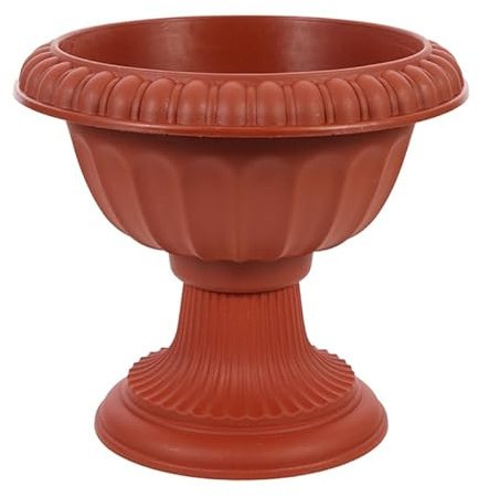 Zerodeko Macetero De Urna Vintage para Jardín Y Hogar Decoración Europea para Bodas Maceta Multifuncional para Flores Interior Exterior Balcón 7.87X7.08 Pulgadas