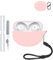 Silicone Protective Case for OnePlus Nord Buds 3 Pro Earbuds - Durable and Eco-Friendly Bluetooth Earphone Cover with Precise Holes and Charging Compatibility - Shock-proof, Comfortable Touch,Pink