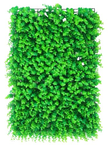 Gatuida Künstliche Pflanzenwand Outdoor, Kunstpflanzen zur Wandmontage, Künstliche Pflanzen Deko für Innenwände geeignet Balkon & Garten (60 x 40 cm)