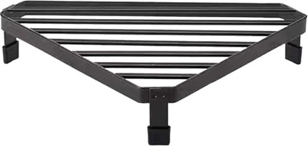Iron Triangular Counter Shelf - Stove Corner Organizer | Stove Top Rack Corner Riser | Tripod Pot Holder Frying Pan Rest | Home Tower Kitchen Range RackStove Shelf Stand For Kitchen Usage