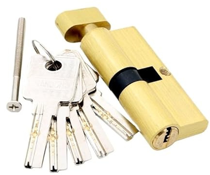 Serratura a cilindro per porte, Cilindro for serratura porta in PVC con apertura su due o un lato 3-10 chiavi(68bska)