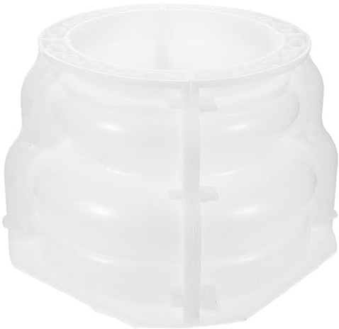 FOMIYES Molde para Pilares de Hormigón Romano de Pp Molde Cilíndrico Liso para Bases Decorativas para Exteriores Herramienta de Albañilería