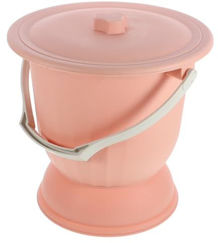 Housoutil Orinal Portátil de Plástico Pp 6.5l Reutilizable y Fácil de Lavar para Personas Mayores y Discapacitadas en Hogar u Hospital Tapa Antipolvo