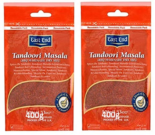 2 x 400g Tandoori Masala en polvo BBQ Marinade Mezcla seca Especias a la parrilla Pescado Especias