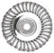 SWAWIS Cepillo para Desbrozadora Profesional 200 x 25,4mm, Cepillo de Malezas Cepillo Redondo 8 Pulgadas Cepillo de Alambre de Acero Trenzado para Malezas (36 Cables de Acero)