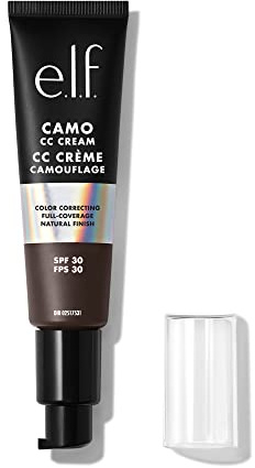 e.l.f. Camo CC Cream, Colour Correcting Medium To-Full Coverage Foundation with SPF 30, Rich 660 N, 1.05 Oz (30 g)
