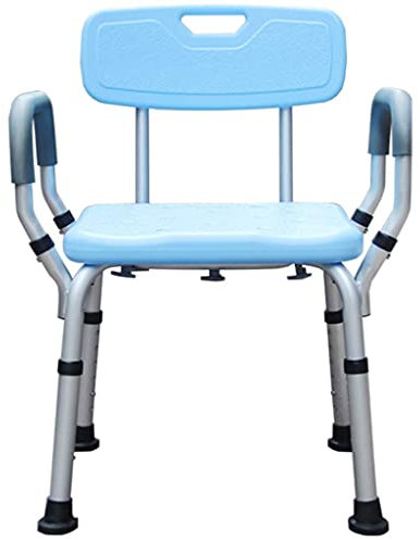 XHALERY Chaise de Douche Tabouret de Bain Tabouret de Baignoire Tabouret de Douche, siège de Baignoire Portable, réglable, Chaise élévatrice de Baignoire avec accoudoirs