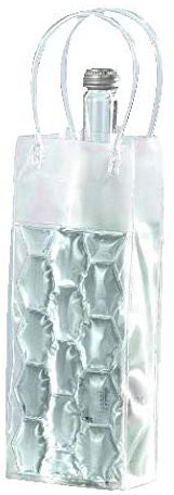 joka international GmbH 2 Flaschenkühler Tasche mit Eisgel zum einfrieren Sektkühler Weinkühler weiß