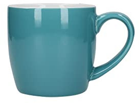 London Pottery 5251663 Coffee Cup / Tea Mug Set, Stoneware, Aqua, 300 ml (4 Pieces)