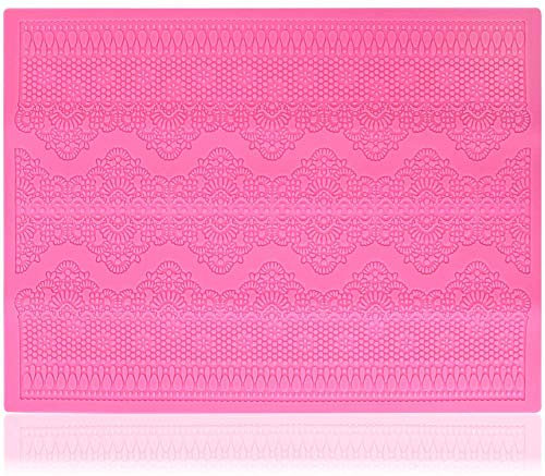 Voarge Silikonformen für Fondant, Silikonform Fondant-Silikon-Spitze Sugar kuchenform silikon Mould-Kuchen Tortendeko selbst gemacht