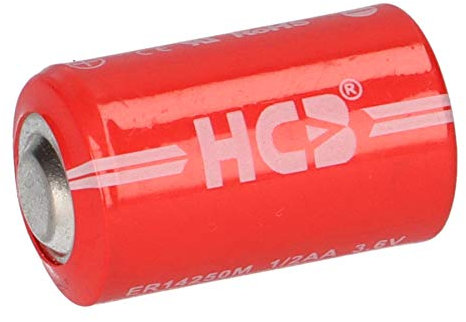 HCB ER14250M - Batteria al litio da 3,6 V, 1/2 AA, alta corrente -40 °C + 85 °C