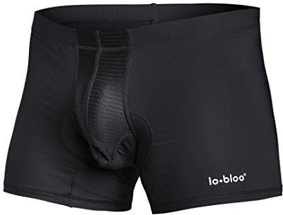 lobloo Men’s Athletic Protection Underwear Supporter, Reversed Jock Strap Underwear, Cup Goes on the Outside, Padded w Compression for Ultimate Package Protection, Colour: Black, Sizes: S