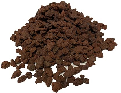 ROTOPOR Lava 8-16 mm Rot-Braun Deko 20 Ltr Sack Lavakies Kies Mulch Lavasplitt Rot Braun Eifellava