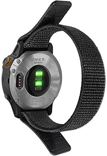Fenix 5/Fenix 6 Klockarmband, 22mm Nylon Armband Ersättningsband för Fenix 5/Fenix 6/Fenix 5 Plus/Fenix 6 Pro/Forerunner 935/945/Hua wei Watch GT2 Pro/GT2 46 mm/Gear S3