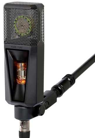 Lewitt Premium Studio Mikrofon Pure Tube mit goldbedampfter 1” Echtkondensatorkapsel | Revolutionärer Röhrenschaltkreis mit ultraniedrigem Eigenrauschen | Handselektierte Röhre 12AU7/ECC82