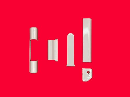 Roto Abdeckkappen Serie NT in weiß Bandseite K für Ecklager, Scherenlager, Axerlager, Axerarm, Eckband (5er Set weiß)
