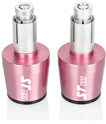 Motorrad 78'' 22MM Lenker Griffe Ende Griff Bar Kappe Enden Stecker Slider Für ST1300 ST1300A 2002 2003 2004 2005 2006-2018 (Color : Pink-Black)