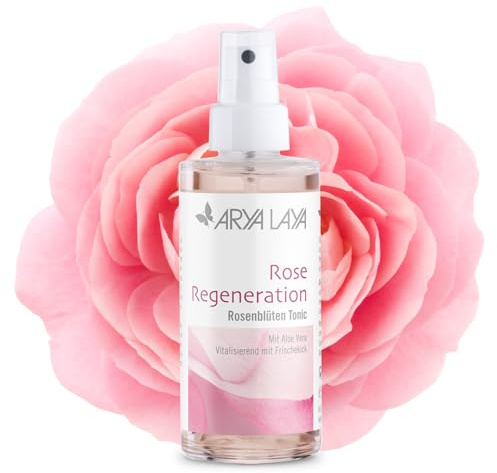 ARYA LAYA Rose Regeneration Rosenblüten Tonic, 100 ml | Feuchtigkeitsspendendes Gesichtswasser, unterstützt die Zellregeneration, schenkt frische Ausstrahlung, vegan