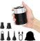 Elektrische Luftpumpe, 4000mAh Wiederaufladbare Akku Luftpumpe Luftmatratze mit 5 Luftdüsen, Mini Luftpumpe Elektrisch Inflator mit Licht/Tragetasche, Schnell Inflator für Luftmatratze, Schlauchboot
