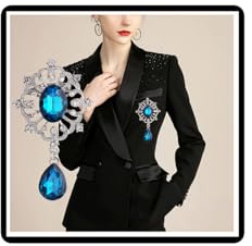 Kristall Blume Brosche Vintage Strass Schnitzerei Blume Corsage Anzug Rock Mantel Abzeichen Accessoires für Frauen Damen Herren