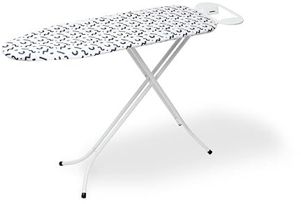 Pifco® Medium Ironing Board - Cover Machine Washable, Foldable, Height Adjustable, And Ultra Lightweight Iron Board - Sturdy 4 Leg With Strong Frame And 100% Cotton Cover Ironing Boards - Perfect For