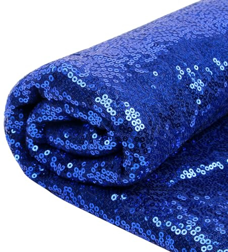 YIEMI mörklila glitter paljetter metervara gör-det-själv 1 gård