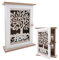 wocpvm Cassetta portachiavi in legno, vintage, in legno, con 6 ganci per chiavi, in legno, design retrò, per chiavi, gioielli, piccoli oggetti