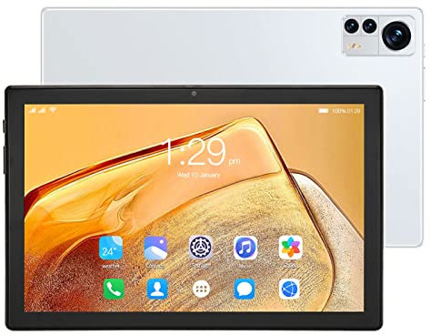 Tablet de 10 pulgadas, Android11 ​​Tablet PC con pantalla grande IPS, Octa Core 6GB + 256GB Dual SIM 4G Call Tablet Computer, 5G WiFi GPS 7000mah, ranura for tarjeta dual, duración de la batería (ench