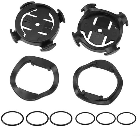 Bike Computer Mount Set for Garmin 130 200 500 510 520 530 800 1000, Handlebar Stem Bracket with Rubber Pads and Bands Compatible for iGPSPORT iGS50 iGS61