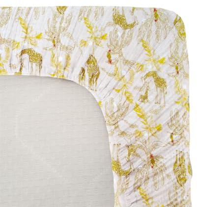 DOMIVA Spannbettlaken, Jersey, Bedruckt, Honey Moon, 70 x 140 cm, für Babybett