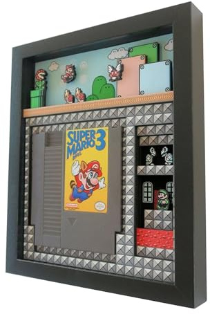 Gvblkq Cornice per foto retrò, 3D, decorazione artistica da parete con nostalgico gioco arcade, materiale PVC, cornice decorativa per camera da letto, soggiorno, cucina, corridoio, decorazione da