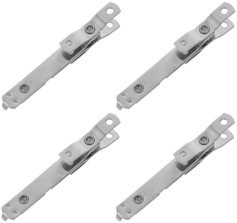 NIYANGLE 4Pcs 304 Stainless Steel Casement Window Limiters with Windproof Support Rods, Safety Window Restrictors for Home, Office, and School Use