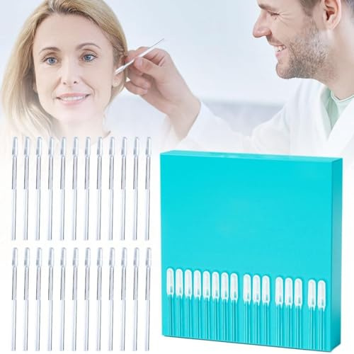 24 Stück Sticky Earpick | Waschbar Selbstklebender Ohrreiniger | Selbstklebendes Weiches Ohrenreiniger | Wiederverwendbares Sanftes Ohrenschmalz Entferner Für Kinder & Erwachsene