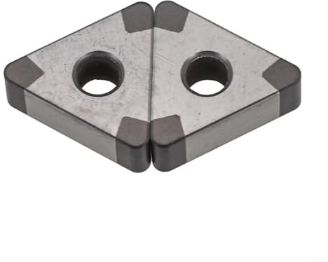 Shophubio Juego de insertos CBN TNMG160412 para torneado de acero endurecido, puntas de herramienta de torno de nitruro de boro, cuchillas de mecanizado de alta dureza para acabado CNC de hierro
