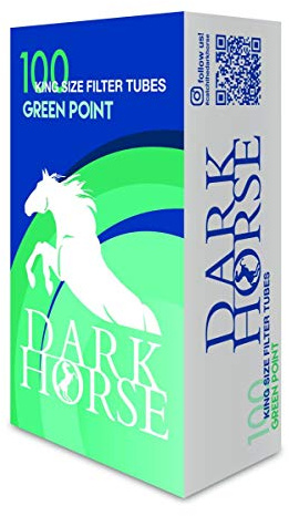 2000 MENTHOL Click Zigarettenhülsen mit Menthol Aroma-kapsel Hülsen Tubes Filterhülsen TIP DARK HORSE ( 20x 100 Stück)