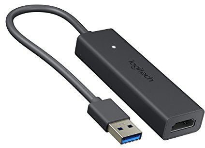 Logitech Screen Share for Video Conferencing System | HD Video+Audio, Input HDMI 1.4a, Output USB, Skype, Bluejeans, Fuze, Zoom, Teams, Starleaf, Vidyo, PC/Mac - Black