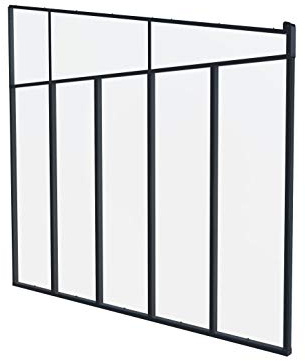 Palram Canopia Terrassenabdeckung Four Series Seitenwand grau, 4 Meter Tiefe, 4 Meter Tiefe