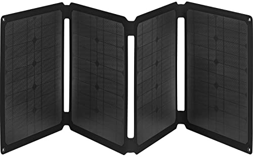 Sandberg Solar Charger 60W QC3.0+PD+DC, Solarbetrieben, Schnellladung, Faltbare Sonnenkollektoren, USB-A USB-C, Wasserdicht IP67, Hocheffizientes Solarladegerät für Laptops Handys Tablets Powerbanks