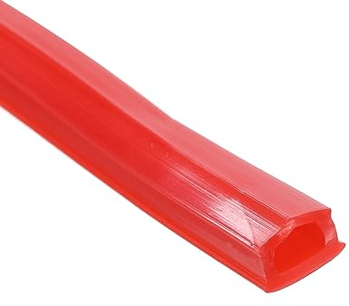 sourcing map 8 Meter Aluprofil Nut Abdeckung 3030/4040 Serie Slot Rot | Weiche Abdeckung Dichtungsstreifen Staubschutz PVC-Schutzdichtstreifen, Für Aluminium Profil 3D-Drucker