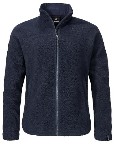 Schöffel Damen CIRC Fleece Jk Style Purga WMS, kreislauffähige Fleecejacke aus kuscheligem Sherpa Fleece, wärmende, schnell trocknende Outdoor Jacke mit fast 100% Recyclingfähigkeit