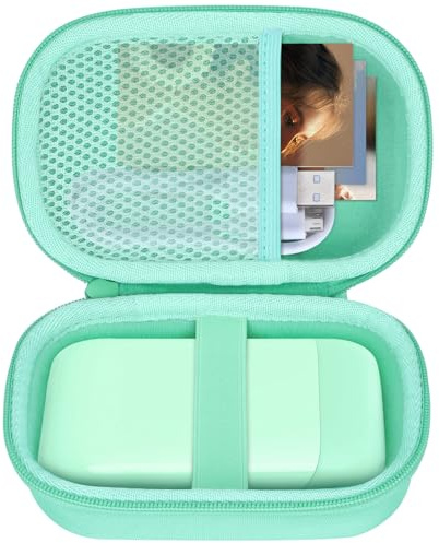 Lebakort Hart Schutz Hülle Etui Tasche für Liene 2x3 Smartphone Fotodrucker | Tragbarer Smartphone Fotodrucker Tasche, Reisen, Hartschalen-Schutz,Netztasche, kratzfest, schmutzabweisend