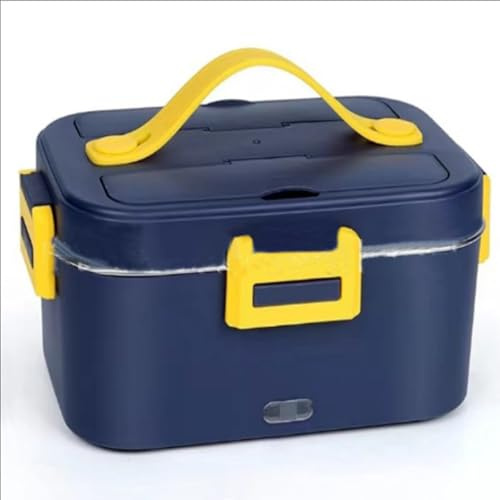 NOPIEJD Lunchbox Riscaldante, Lunchbox più Caldo per Adulti, Lunch Box Caldo per Uomo Adulto da 1,8 L, Scaldavivande, Fodera in Acciaio Inossidabile, Fodera Rimovibile, Scaldapranzo Portatile per Ca