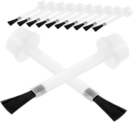 VINTORKY 20pcs Replacement Nail Bottle Brush and Gel Polish Applicator 11mm Small Size for Manicure Nail Art Gel Polish Bottle Cleaning