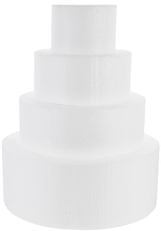 DIYEAH 4piezas De Pastel De Poliestireno Molde Para Pastel Diy Maniquíes De Espuma Para Organizar La Decoración De Fiestas