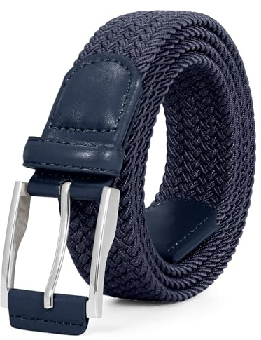JasGood Geflochtener Stretchgürtel Stoffgürtel Elastischer Gürtel für Herren und Damen Dehnbarer Flechtgürtel Golfgürtel für Herren Jeans Hosen