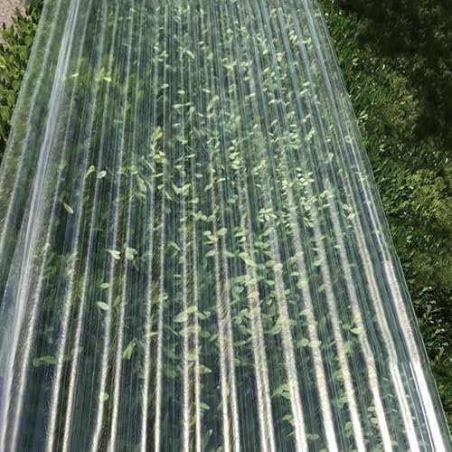 Bitumenwellplatten,Stumme Wellbahn Dachbleche,Dachplatten,UV-Beständige Gewächshausplatten,Regensichere Schuppenplatte,FRP-Tageslichtplatten,Ersatzplatten,1 mm dick, 1/3/5/7 Stück(7 Pcs,0.9x1.55m/35x6